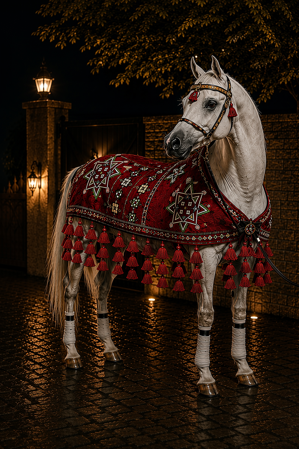 لبة جمال حمراء – تصميم تراثي فاخر
